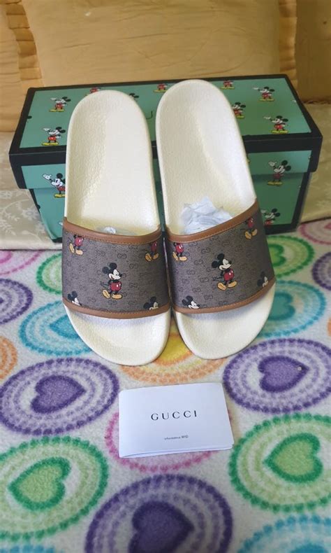 gucci mickey mouse flip flops|gucci flip flops for sale.